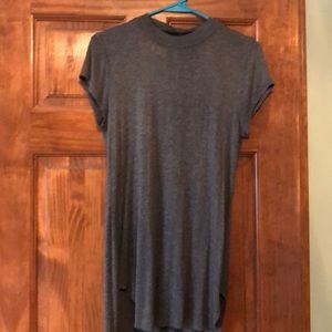 Gray tunic with open back